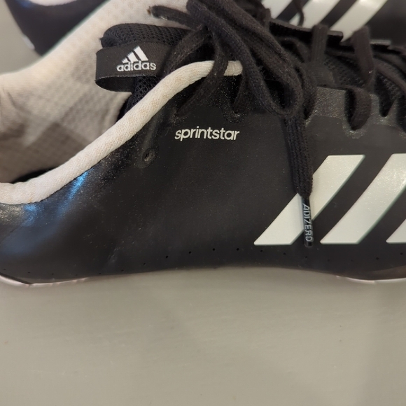 adidas Sprintstar Spikes Core‎ CP9697 Black Mens size 11.5 Running Sprint Shoes - Picture 3 of 12